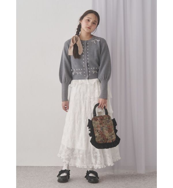 merry jenny「bearジャガードハンドバッグ」|ハンドバッグ|