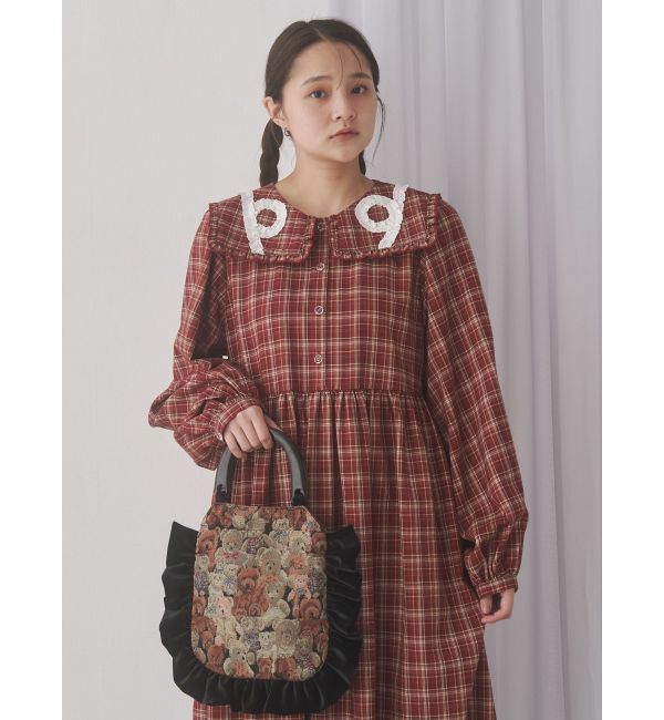 merry jenny「bearジャガードハンドバッグ」|ハンドバッグ|