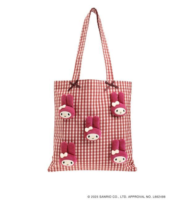 merry jenny「ギンガムもこもこマイメロトート」|トートバッグ|