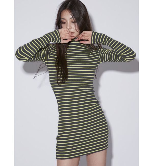 GYDA「テレコタートルタイトワンピース」|ワンピース|