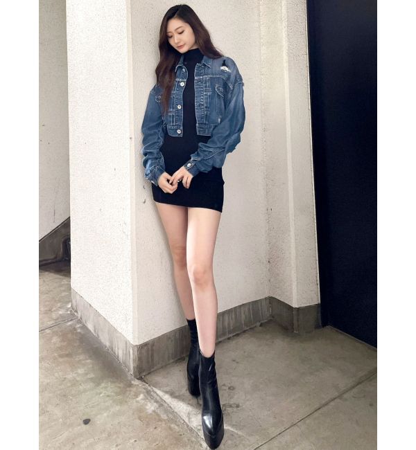 GYDA「テレコタートルタイトワンピース」|ワンピース|