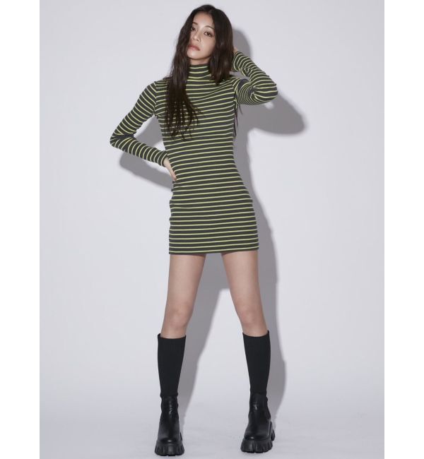 GYDA「テレコタートルタイトワンピース」|ワンピース|