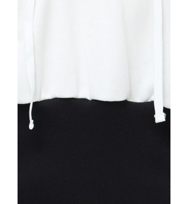 GYDA「フロントレースアップドッキングスウェットワンピース」|ワンピース|