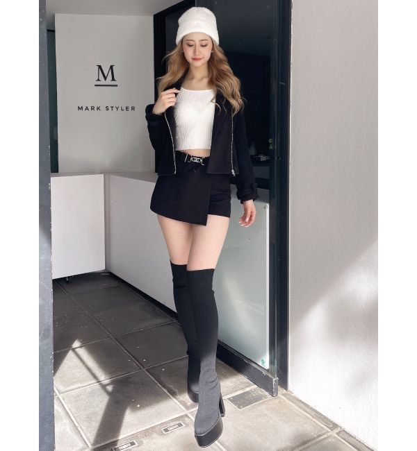 GYDA「ペプラムライダースコート」|ライダースジャケット|