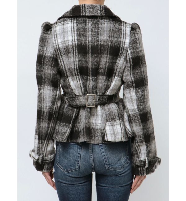 GYDA「ペプラムライダースコート」|ライダースジャケット|