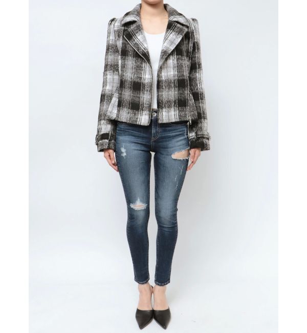 GYDA「ペプラムライダースコート」|ライダースジャケット|