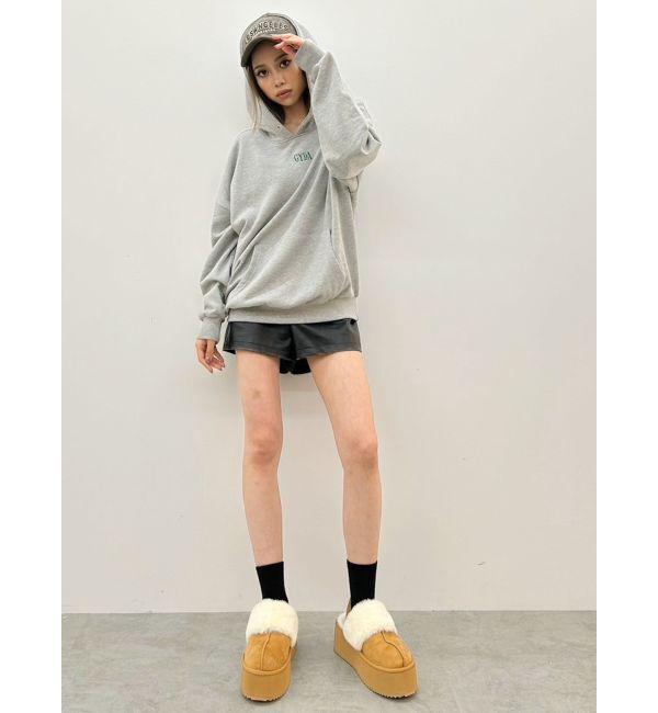 GYDA「vintage processingフェイクレザーショートパンツ」|その他|