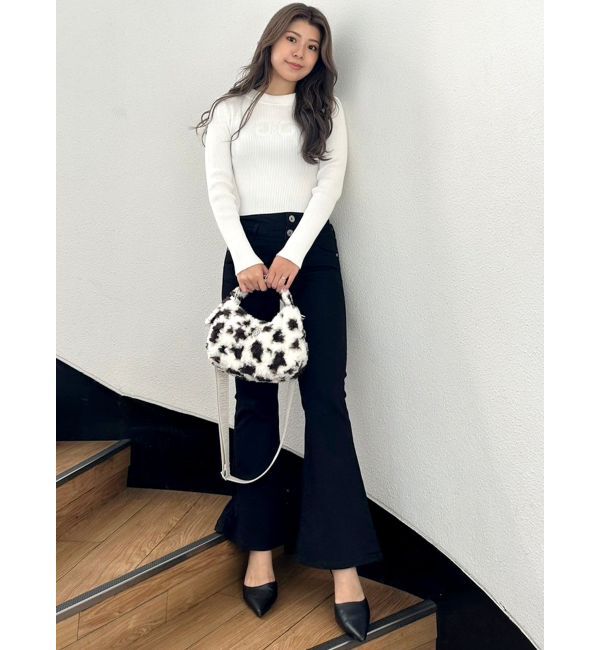 GYDA「SymmetryGYDA embroideryニットトップス」|ニット・セーター|