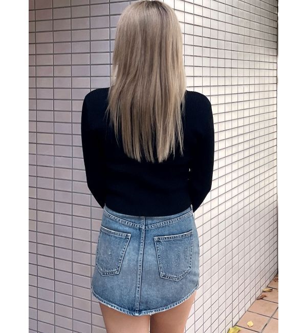 GYDA「SymmetryGYDA embroideryニットトップス」|ニット・セーター|