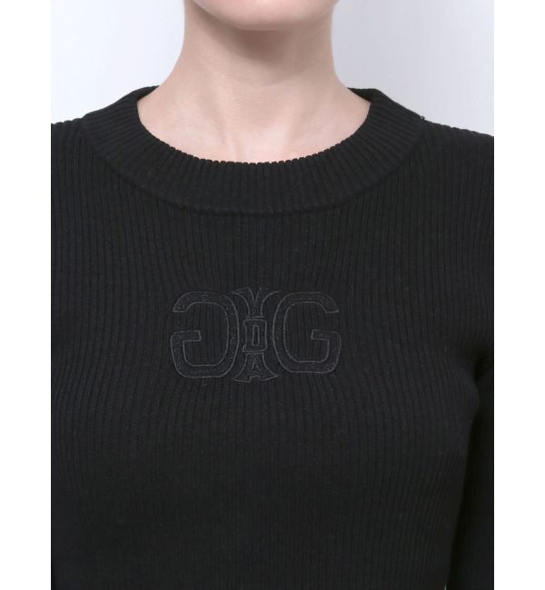 GYDA「SymmetryGYDA embroideryニットトップス」|ニット・セーター|