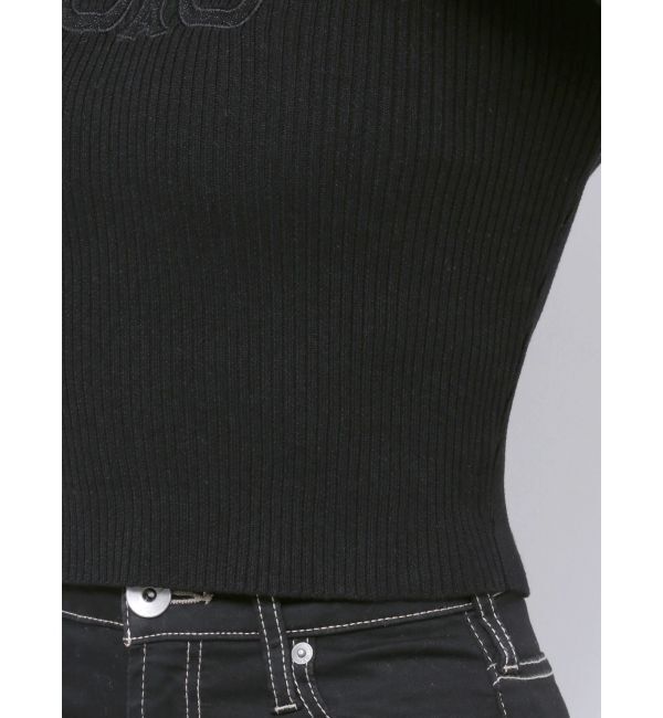 GYDA「SymmetryGYDA embroideryニットトップス」|ニット・セーター|