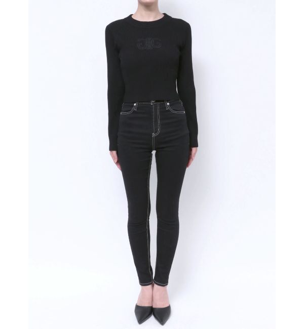 GYDA「SymmetryGYDA embroideryニットトップス」|ニット・セーター|