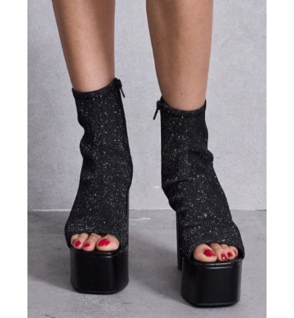 GYDA「GD GLITTERブーツサンダル」|サンダル|