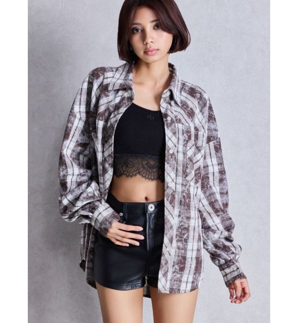 GYDA「ハイウエストフェイクレザーショートパンツ」|その他|