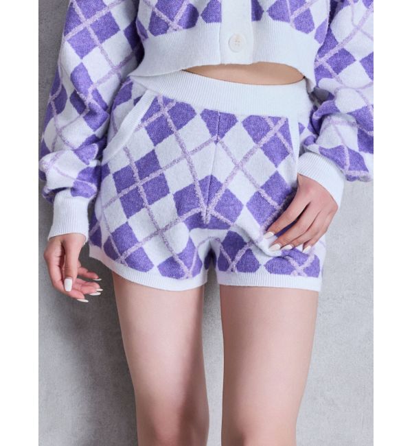 GYDA「アーガイルニットショートパンツ」|その他|