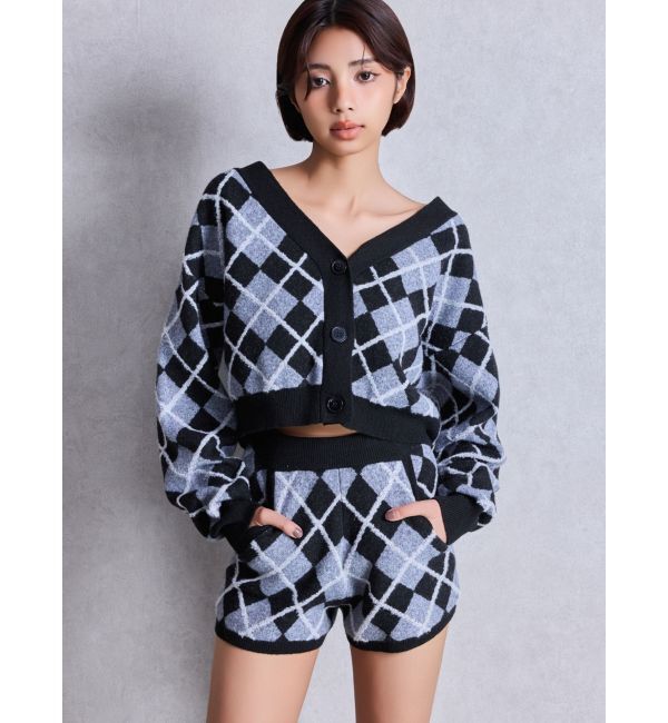 GYDA「アーガイルニットショートパンツ」|その他|