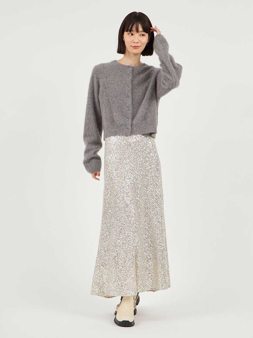emmi atelier「スパンコールナロースカート」|スカート|