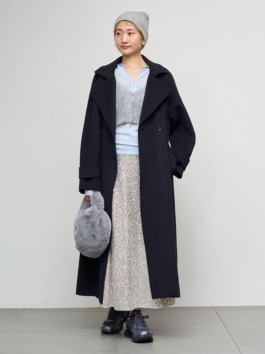 emmi atelier「スパンコールナロースカート」|スカート|