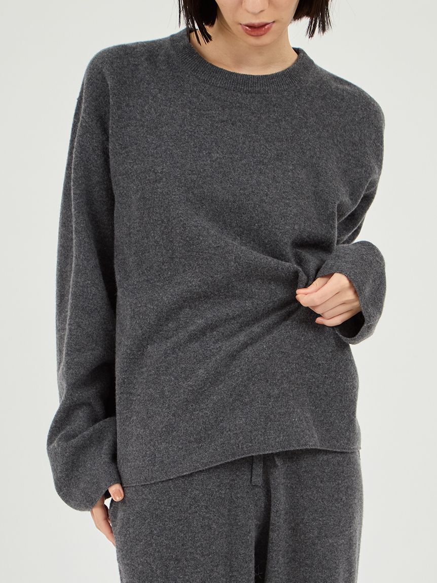 emmi atelier「【セットアップ対応】ラムウールオーバーニットトップス」|ニット・セーター|CGRY