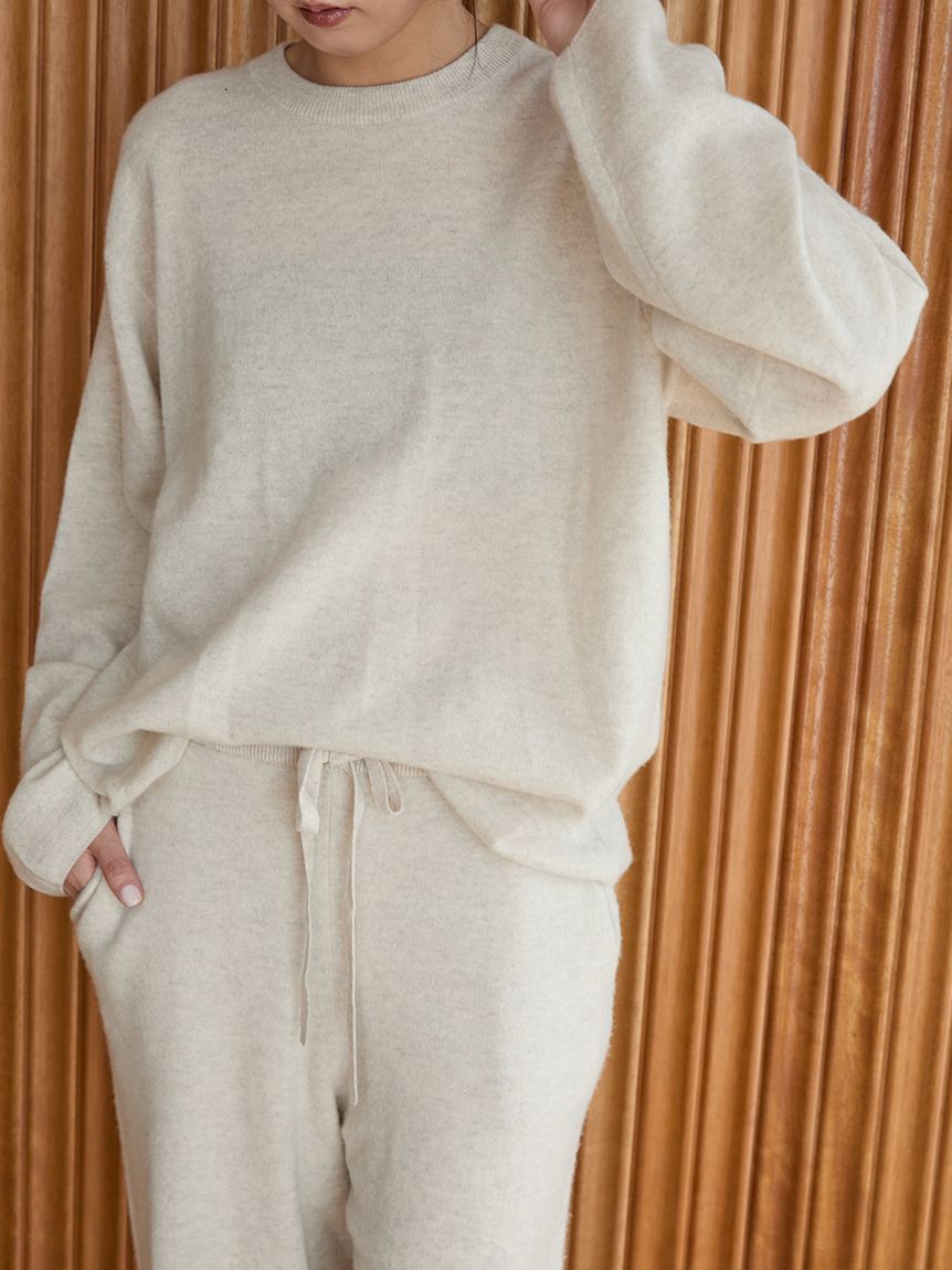 emmi atelier「【セットアップ対応】ラムウールオーバーニットトップス」|ニット・セーター|