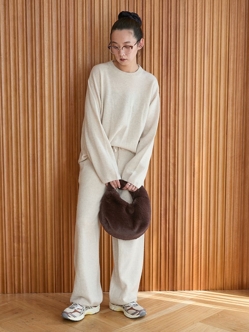 emmi atelier「【セットアップ対応】ラムウールオーバーニットトップス」|ニット・セーター|