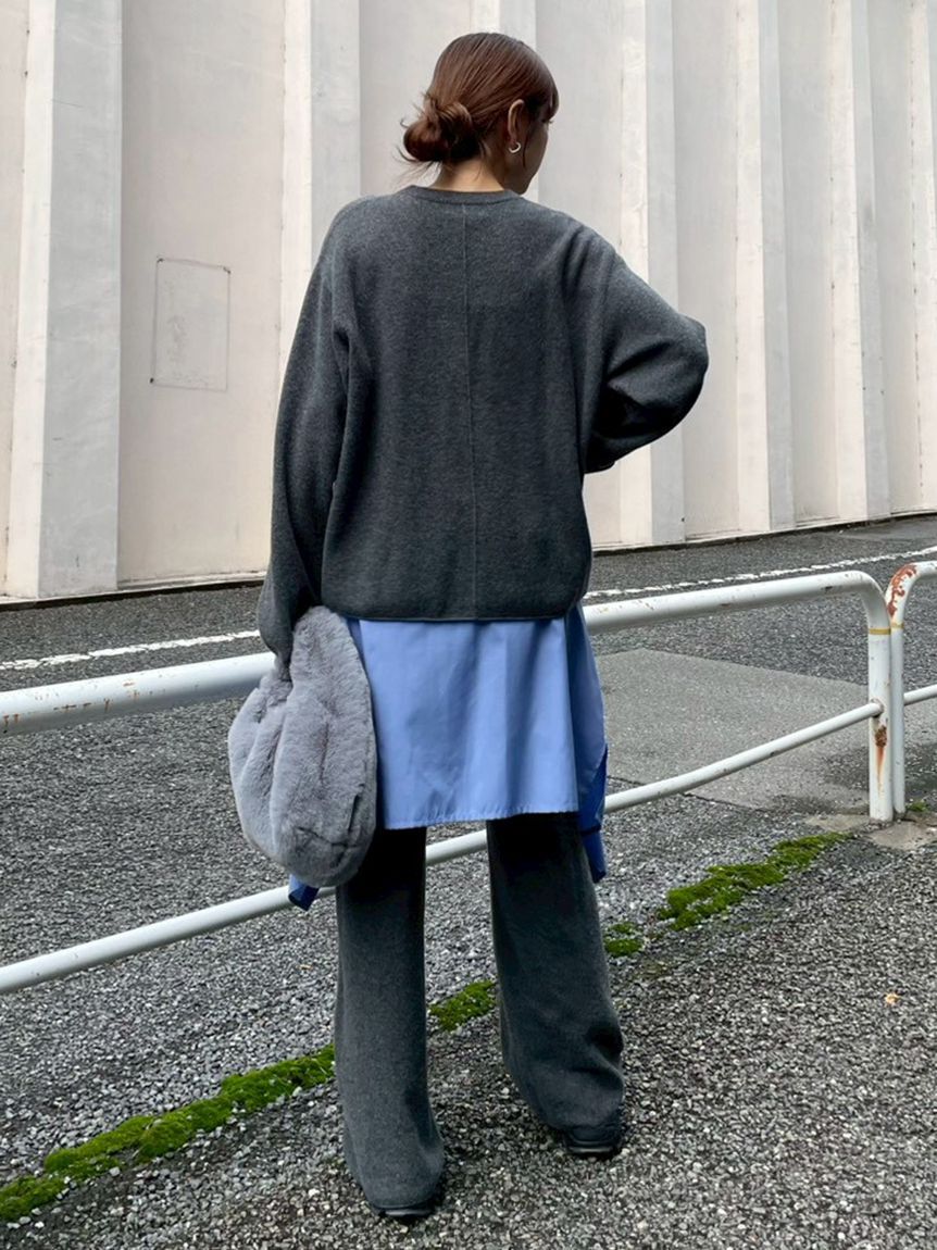 emmi atelier「【セットアップ対応】ラムウールオーバーニットトップス」|ニット・セーター|