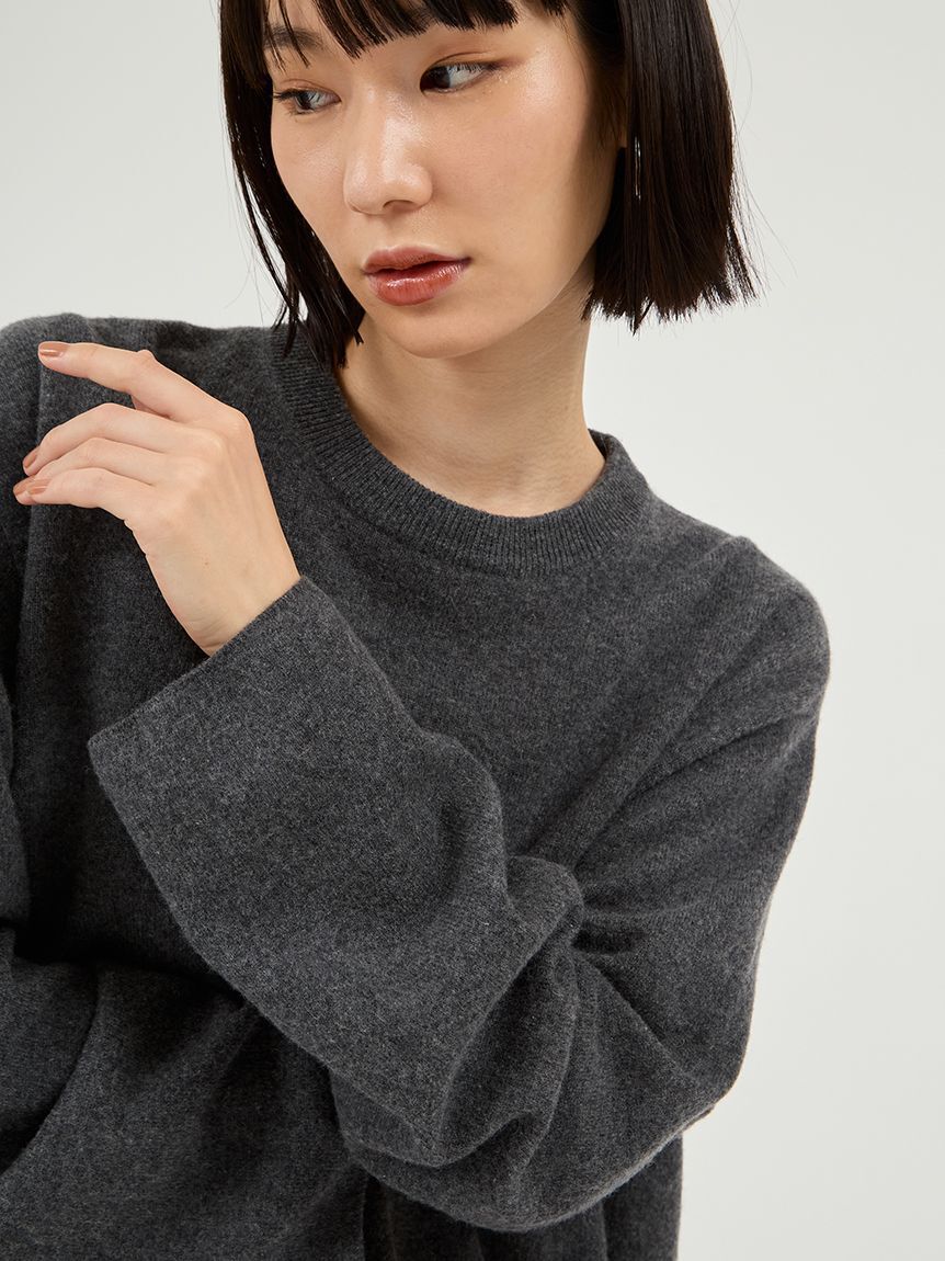 emmi atelier「【セットアップ対応】ラムウールオーバーニットトップス」|ニット・セーター|