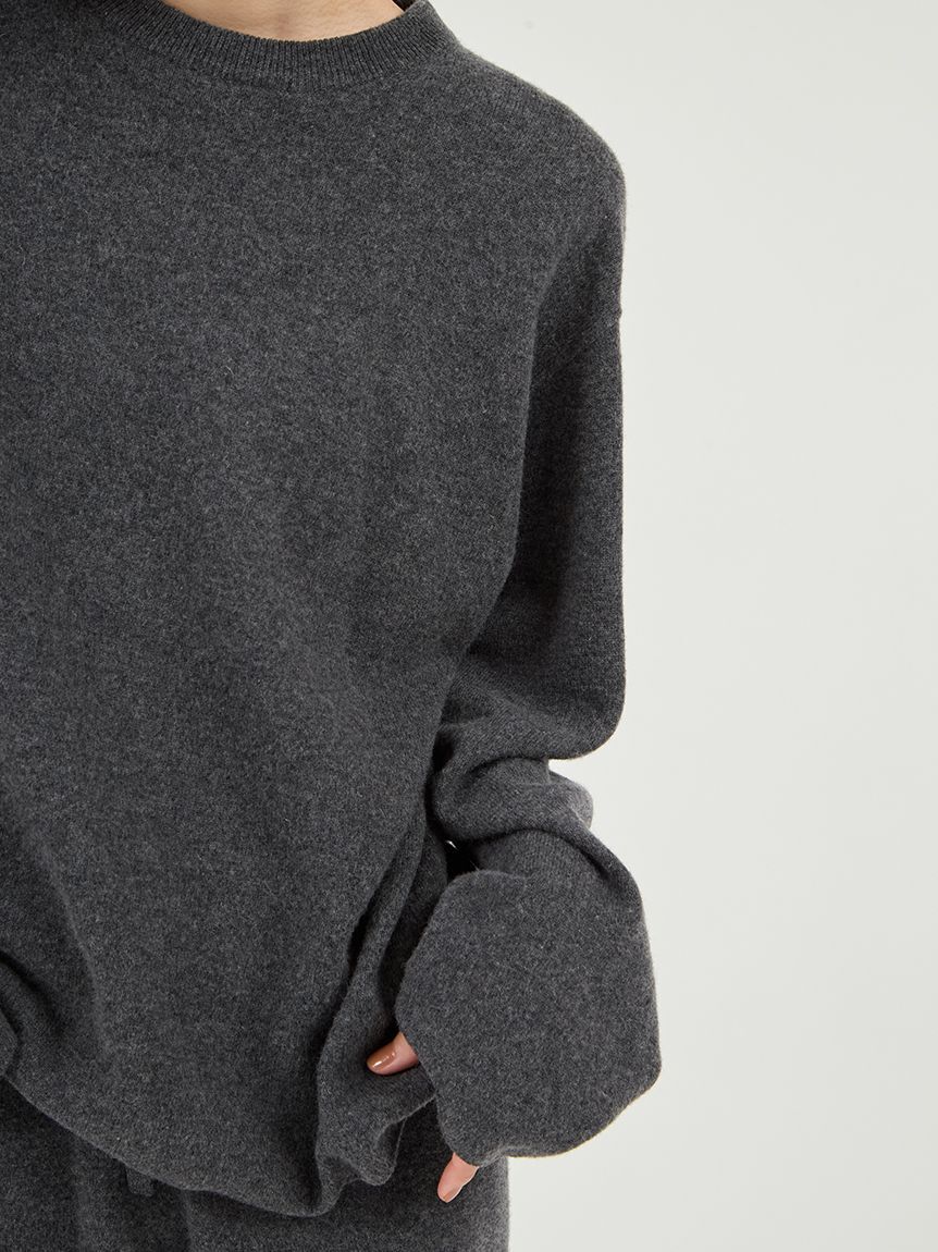 emmi atelier「【セットアップ対応】ラムウールオーバーニットトップス」|ニット・セーター|