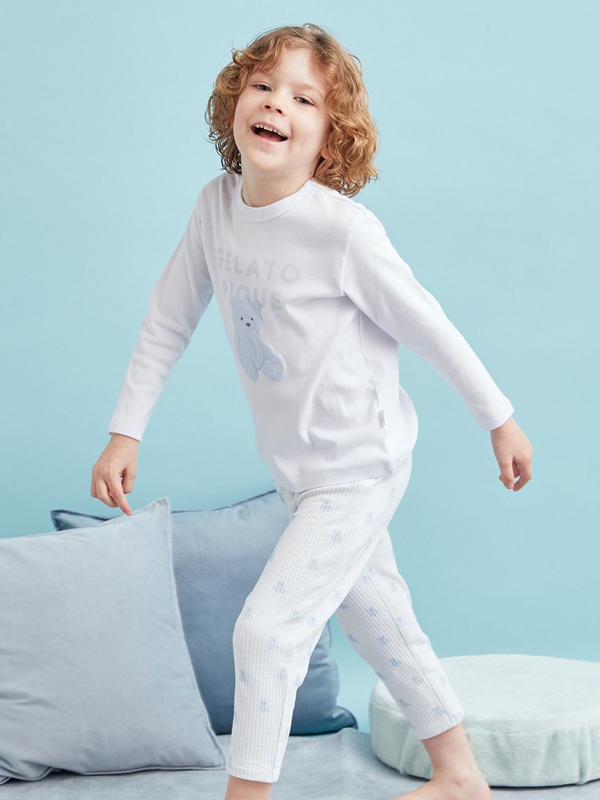 gelato pique kids&baby「【KIDS】ぬいぐるみ柄ロングパンツ」|ルームウェア|