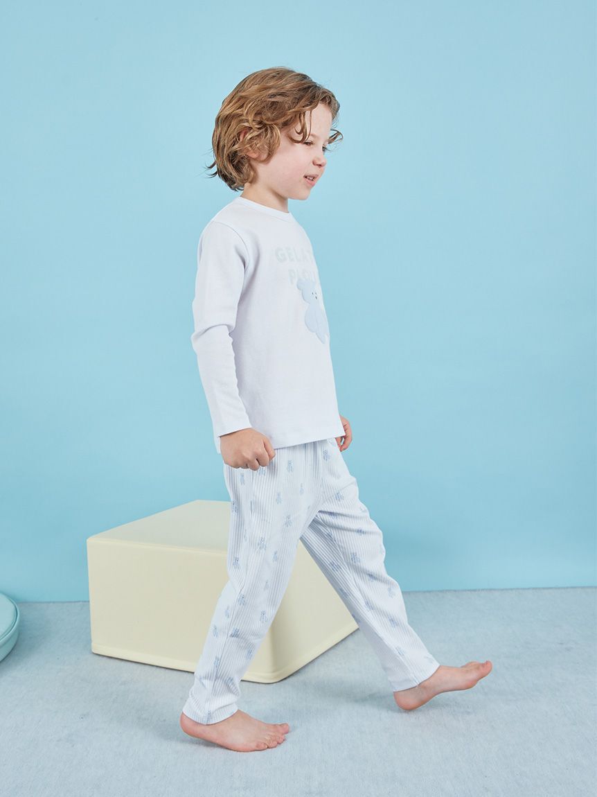 gelato pique kids&baby「【KIDS】ぬいぐるみ柄ロングパンツ」|ルームウェア|