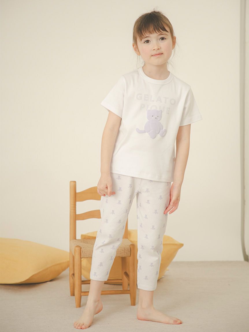gelato pique kids&baby「【KIDS】ぬいぐるみ柄ロングパンツ」|ルームウェア|