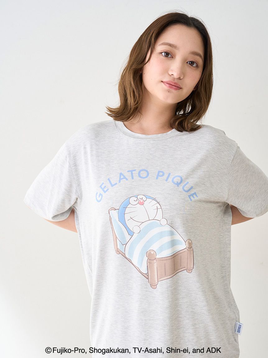 gelato pique「【ドラえもん】【レディース】ワンポイントTシャツ」|ルームウェア|