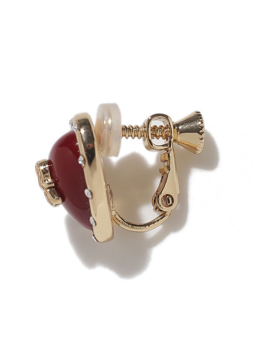 SNIDEL「プランプハートイヤリング」|イヤリング|