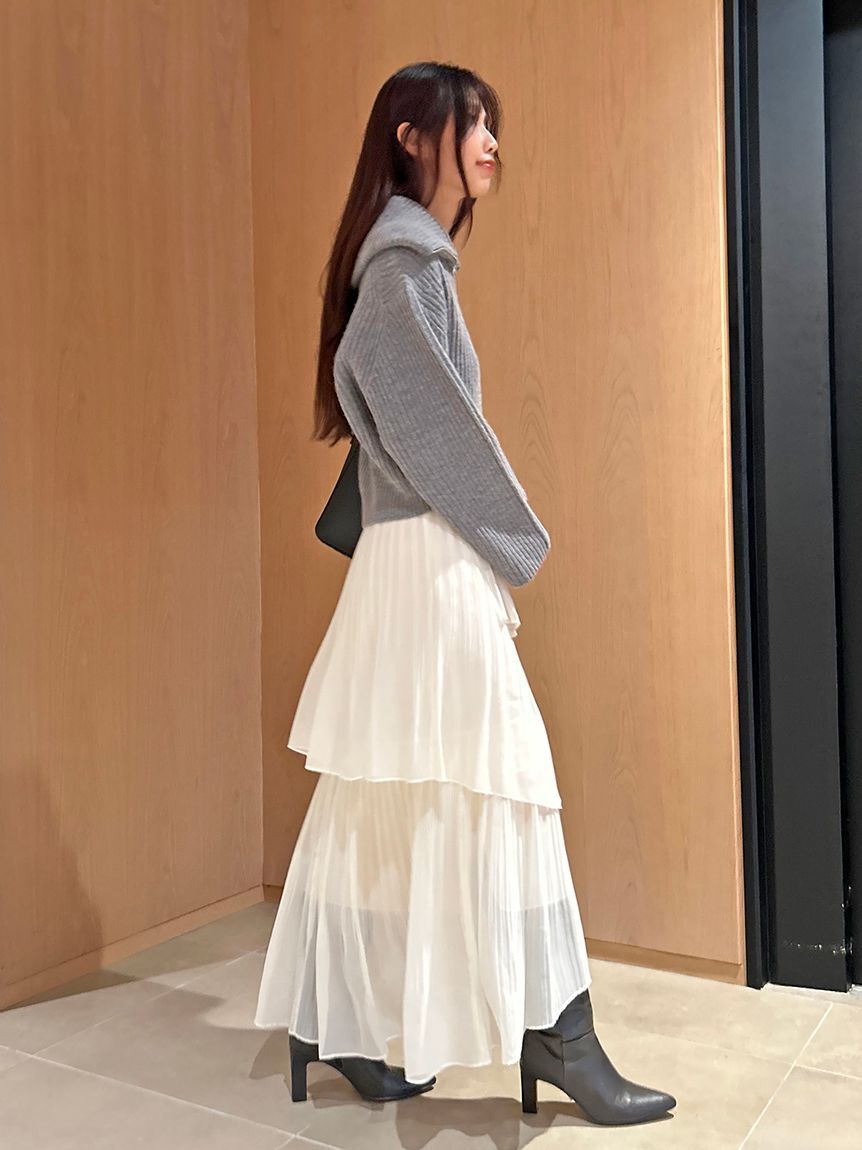 SNIDEL「ウールハーフジップニットプルオーバー」|ニット・セーター|