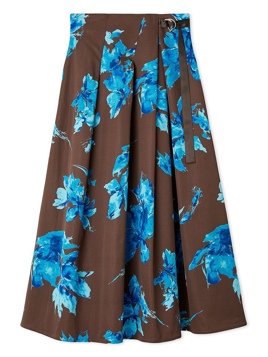 FRAY I.D「ブラッシュフラワースカート」|スカート|BRW