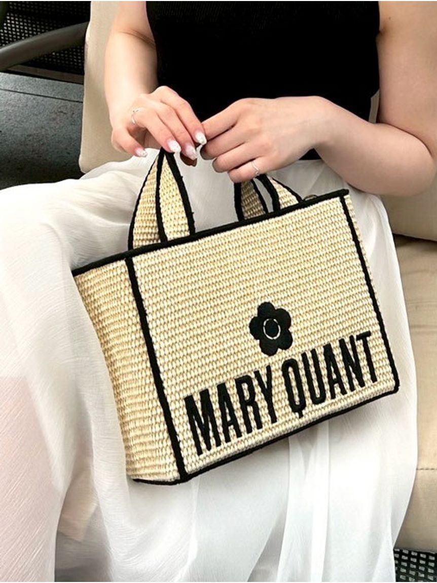 LILY BROWN「【限定カラー】【LILY BROWN&times;MARY QUANT】ジュートロゴトート」|トートバッグ|