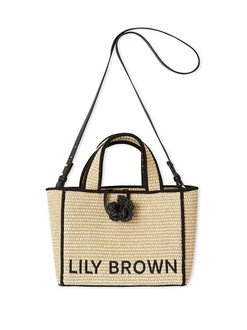 LILY BROWN「【限定カラー】【LILY BROWN&times;MARY QUANT】ジュートロゴトート」|トートバッグ|