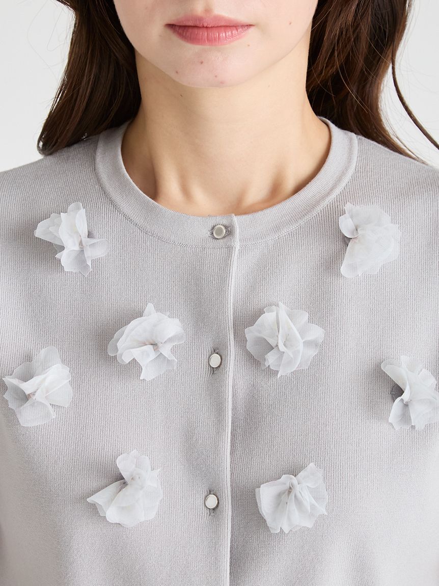 CELFORD「【CELFORD&times;P.J. REDOUTEコラボ】 モチーフカーディガン」|カーディガン|