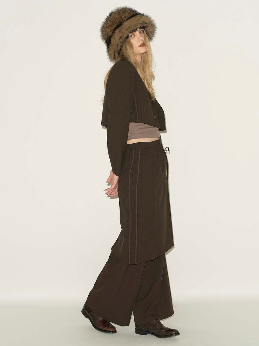 styling/「【セットアップ対応】ドローコードスーツスカート」|スカート|BRW