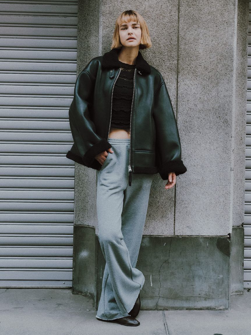 styling/「ラムレザーフライトジャケット」|ミリタリー・モッズコート|