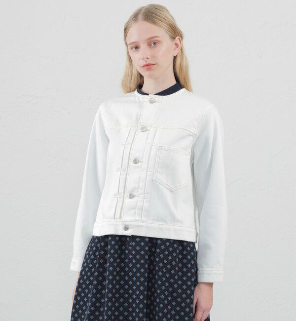 MACKINTOSH PHILOSOPHY「ホワイトデニムジャケット」|ブルゾン・スタジャン|オフホワイト