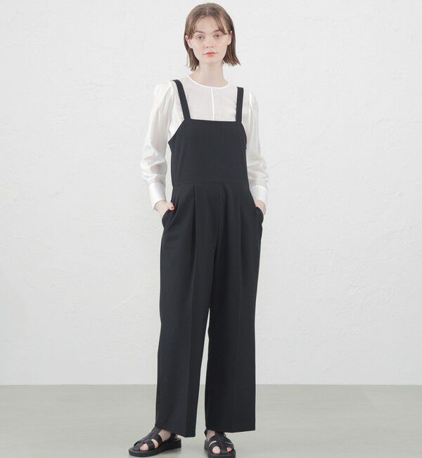 MACKINTOSH PHILOSOPHY「ハイウエストサロペット」|ワンピース|ブラック