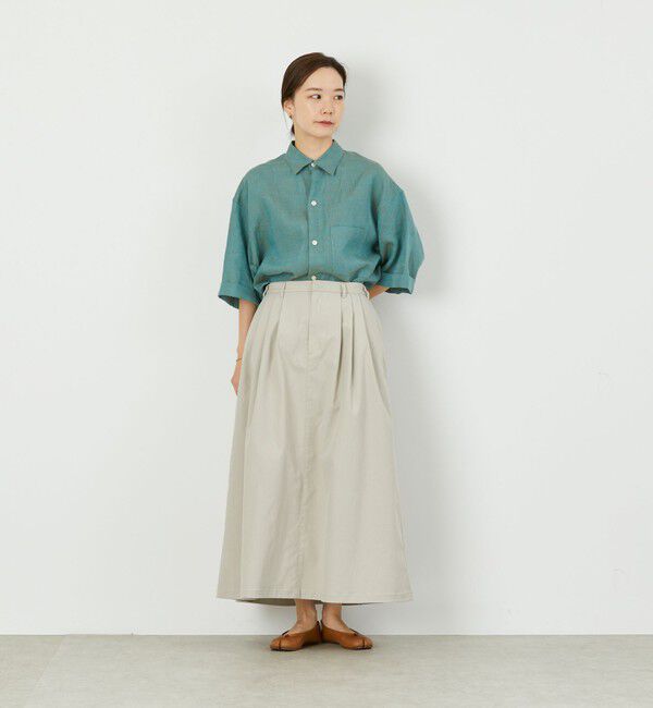 MACKINTOSH PHILOSOPHY「【GREY LABEL】リネンシャンブレーレギュラーカラー半袖シャツ」|シャツ・ブラウス|