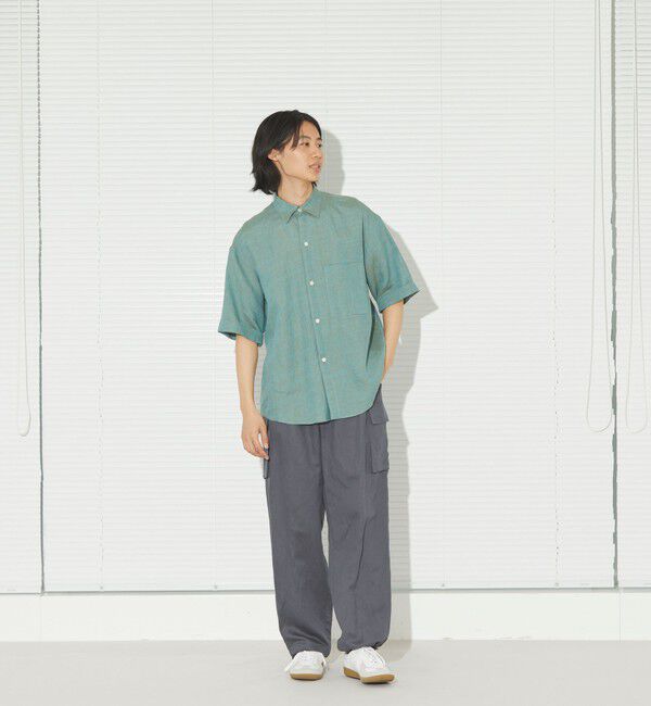 MACKINTOSH PHILOSOPHY「【GREY LABEL】リネンシャンブレーレギュラーカラー半袖シャツ」|シャツ・ブラウス|