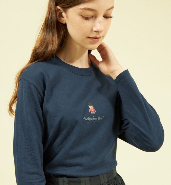 MACKINTOSH PHILOSOPHY「バッキンガムベア ロングスリーブT」|Tシャツ・カットソー|ネイビー