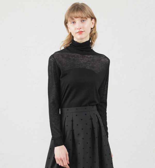 MACKINTOSH PHILOSOPHY「シアータートルニット」|ニット・セーター|ブラック