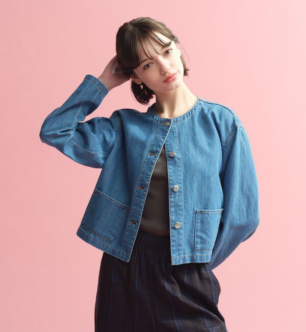 MACKINTOSH PHILOSOPHY「【ROYTON（ロイトン）】デニムジャケット」|ノーカラージャケット|