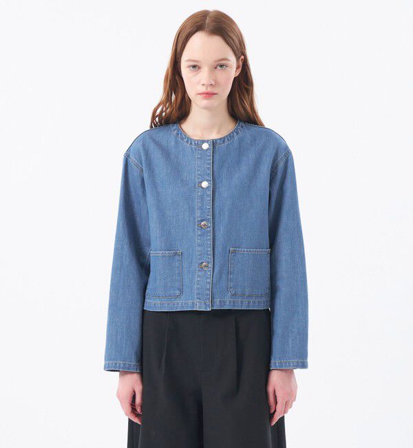 MACKINTOSH PHILOSOPHY「【ROYTON（ロイトン）】デニムジャケット」|ノーカラージャケット|