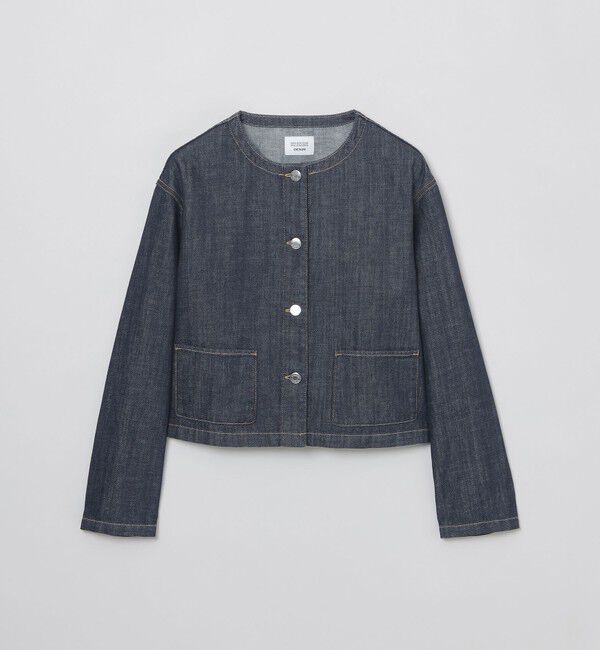 MACKINTOSH PHILOSOPHY「【ROYTON（ロイトン）】デニムジャケット」|ノーカラージャケット|ネイビー