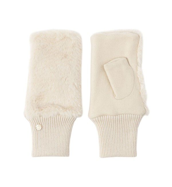 MACKINTOSH PHILOSOPHY「フィンガーレスファーミトン」|手袋|オフホワイト